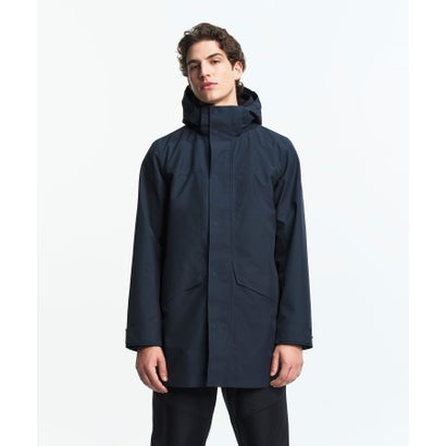 GORE-TEX ゴアテックス 防水 透湿 防風 2レイヤージャケット T-KIT / フード脱着可 （ダークブルー）｜詳細画像