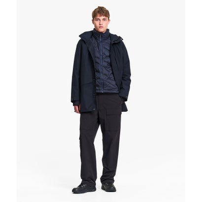 GORE-TEX ゴアテックス 防水 透湿 防風 2レイヤージャケット T-KIT / フード脱着可 （ダークブルー）｜詳細画像
