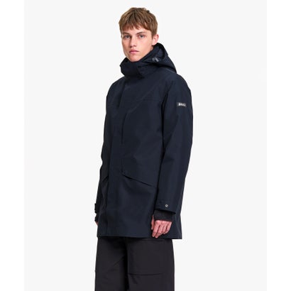 GORE-TEX ゴアテックス 防水 透湿 防風 2レイヤージャケット T-KIT / フード脱着可 （ダークブルー）｜詳細画像