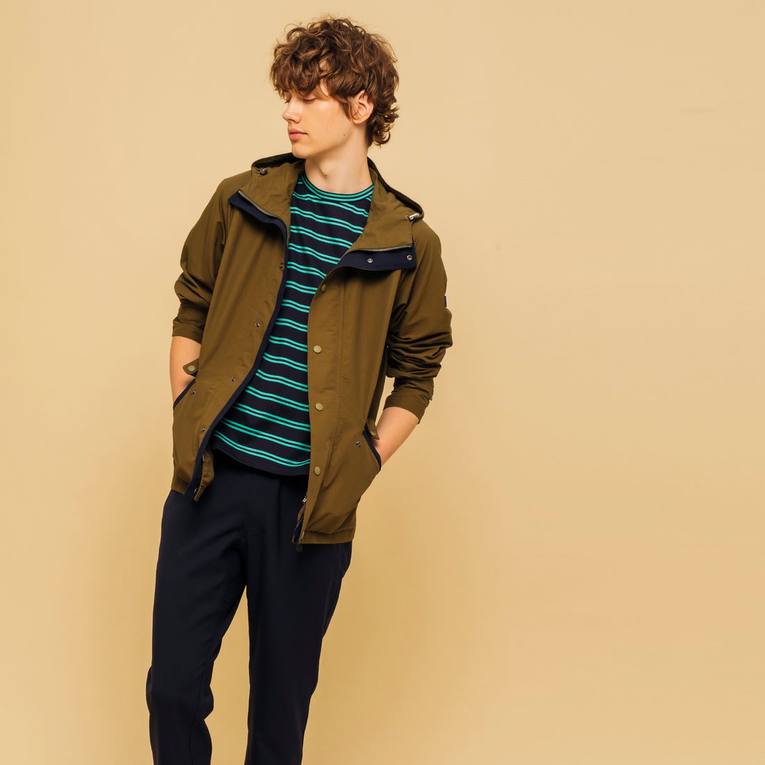 エーグル AIGLE 撥水 ケレータ マウンテンパーカ （モスグリーン 