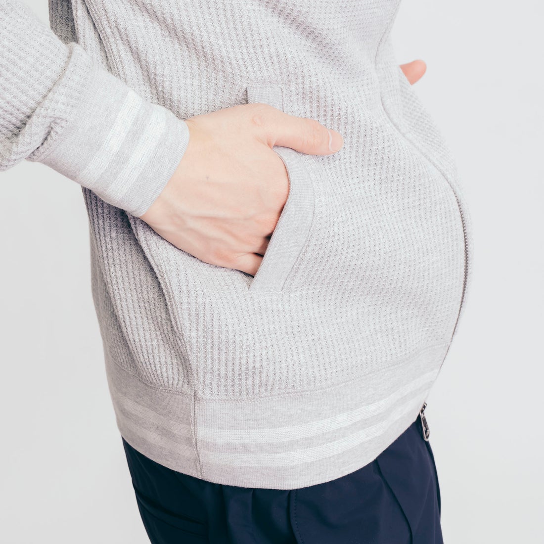 エーグル AIGLE 吸水速乾 ワッフル スタンド フルジップジャケット 