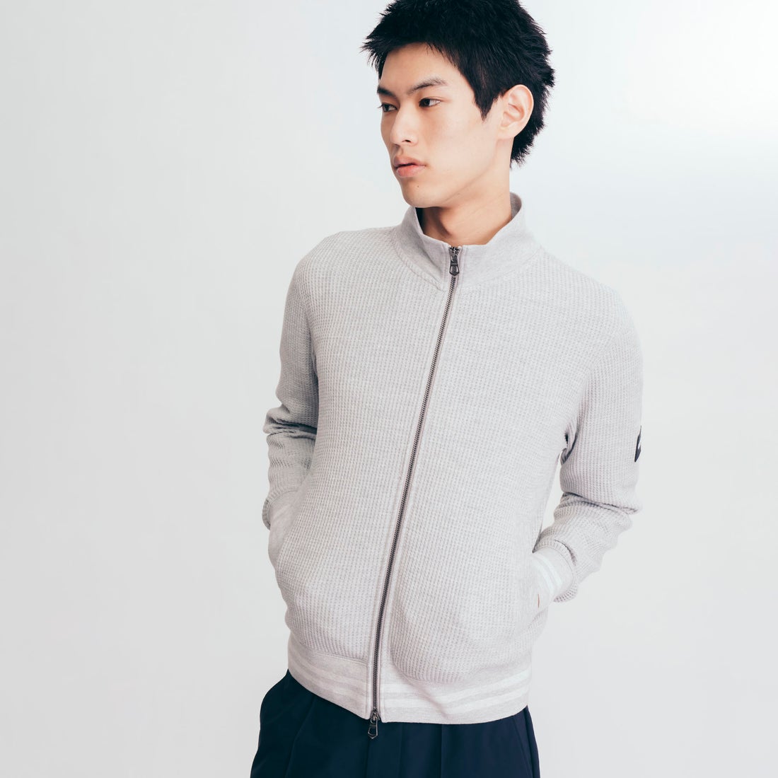 エーグル AIGLE 吸水速乾 ワッフル スタンド フルジップジャケット 