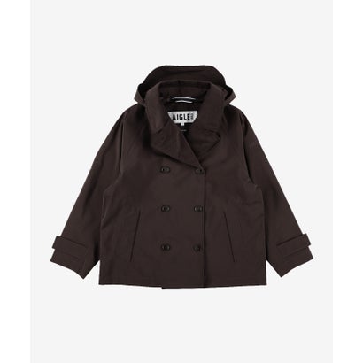 エーグル AIGLE ゴアテックス2レイヤー リラックス ショートトレンチコート （ダークブラウン）｜詳細画像