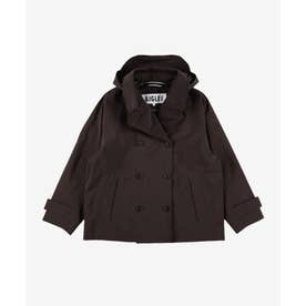 ゴアテックス2レイヤー リラックス ショートトレンチコート （ダークブラウン）