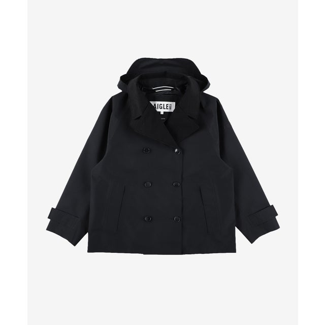 ゴアテックス2レイヤー リラックス ショートトレンチコート （ブラック）