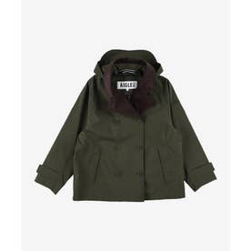 ゴアテックス2レイヤー リラックス ショートトレンチコート （ダークグリーン）