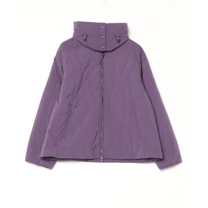エーグル AIGLE 撥水 軽量 キルティングジャケット（ネックウォーマー付き） WARM （バイオレット）｜詳細画像