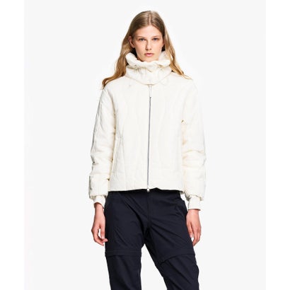 エーグル AIGLE 撥水 軽量 キルティングジャケット（ネックウォーマー付き） WARM （オフホワイト）｜詳細画像