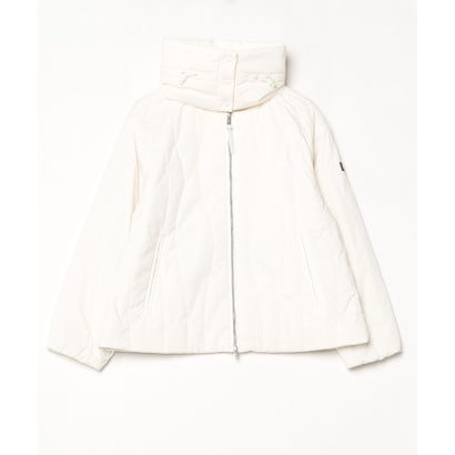 エーグル AIGLE 撥水 軽量 キルティングジャケット（ネックウォーマー付き） WARM （オフホワイト）｜詳細画像