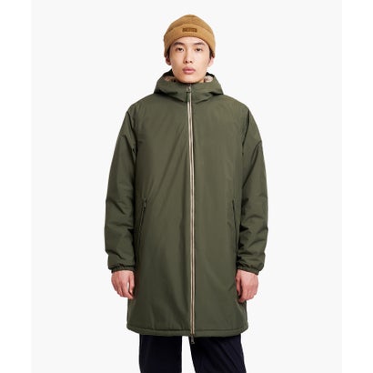 【RainPack Warm】透湿防水 レインパックウォーム ロングジャケット WARM （ダークカーキ）｜詳細画像