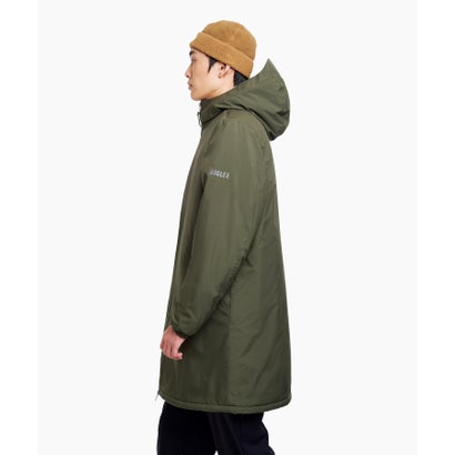 【RainPack Warm】透湿防水 レインパックウォーム ロングジャケット WARM （ダークカーキ）｜詳細画像