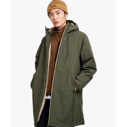 【RainPack Warm】透湿防水 レインパックウォーム ロングジャケット WARM （ダークグリーン）｜詳細画像