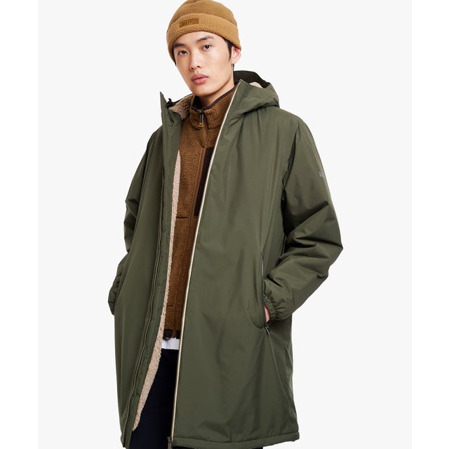 【RainPack Warm】透湿防水 レインパックウォーム ロングジャケット WARM （ダークグリーン）