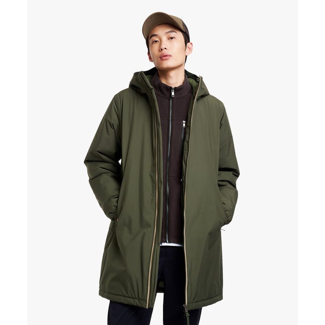 【RainPack Warm】透湿防水 レインパックウォーム ロングジャケット WARM （ダークグリーン）