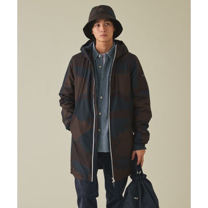 【RainPack Warm】透湿防水 レインパックウォーム プリント ロングジャケット WARM （マスタード）｜詳細画像