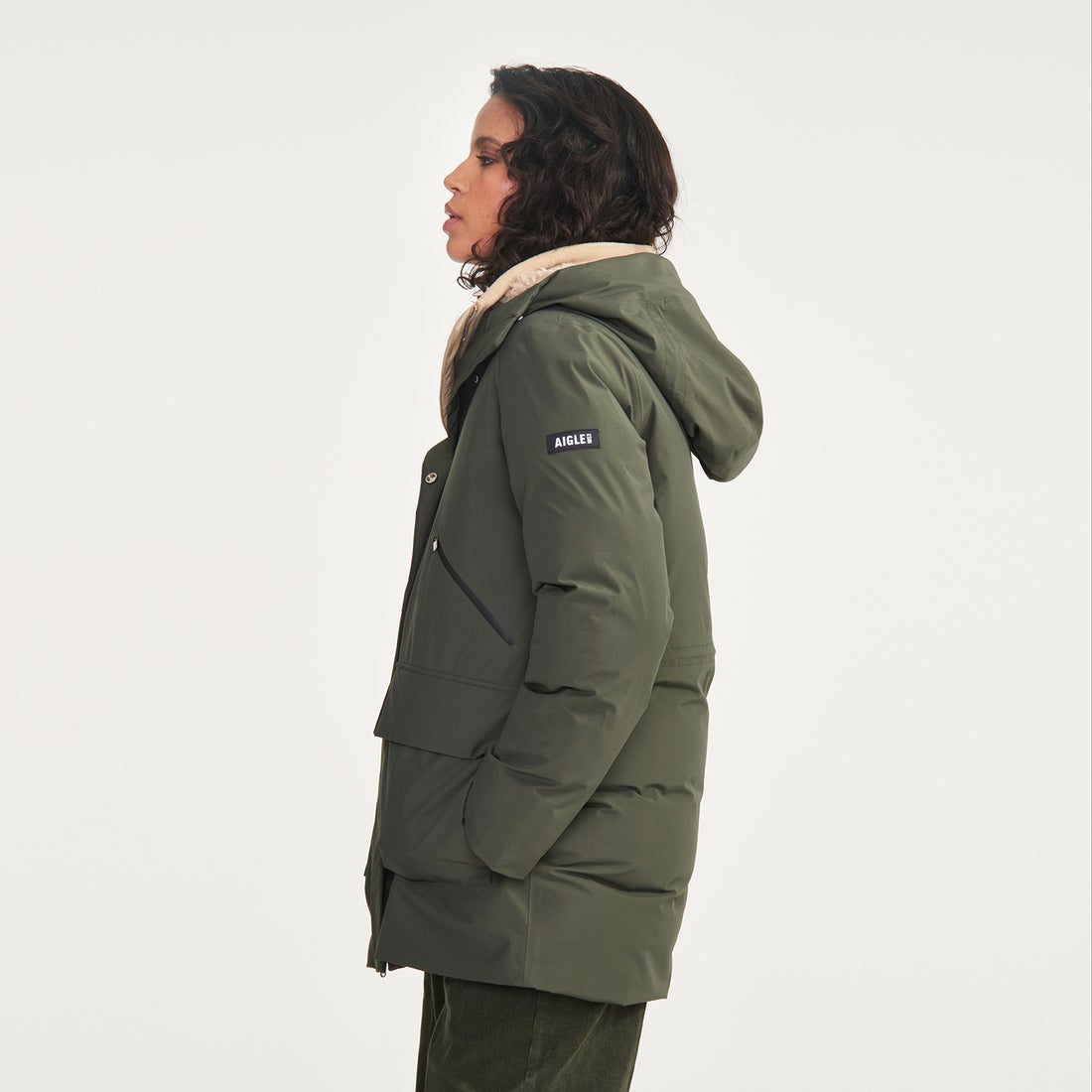 エーグル AIGLE 透湿防水 インサレーションフーデッドジャケット 