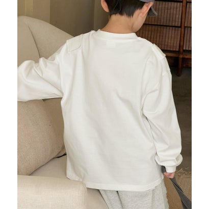 アイモハ aimoha 【aimoha-KIDS-】ロングスリーブデザインTシャツ （ホワイト）｜詳細画像