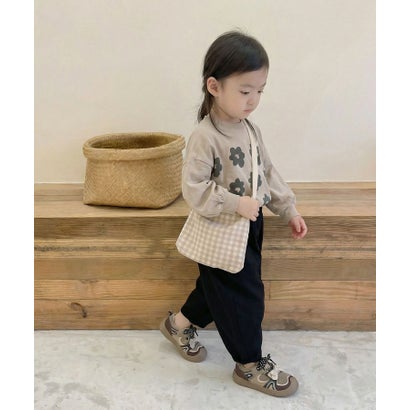 【ーKIDSー】韓国子供服 切り替えカーゴチノパンツ （ブラック）｜詳細画像