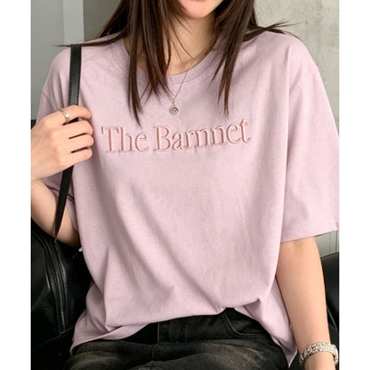 アイモハ aimoha aimoha/英字刺繍ロゴTシャツ （ピンク）｜詳細画像