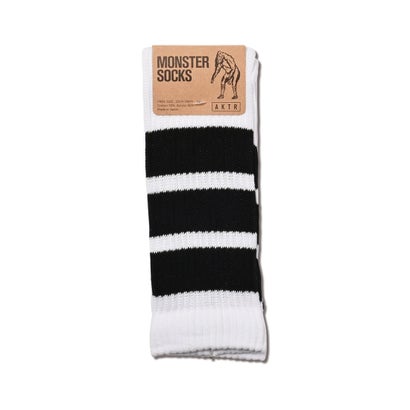 アクター AKTR ベーシック モンスター ソックス（BASIC MONSTER SOCKS） （WHxBK）｜詳細画像