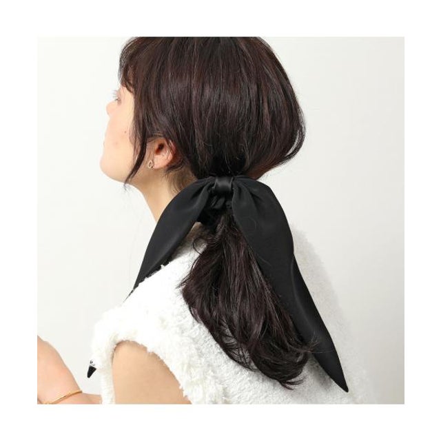 シュシュ TCH－26T－A23 リボン （N‐NOIR18/ブラック）