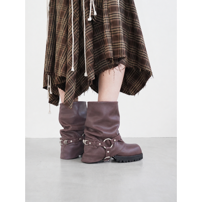 MAKOTO HARNESS BOOTS （Brown）｜詳細画像