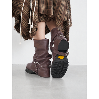 MAKOTO HARNESS BOOTS （Brown）｜詳細画像