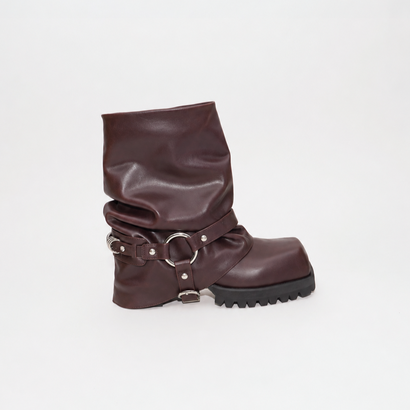 MAKOTO HARNESS BOOTS （Brown）｜詳細画像
