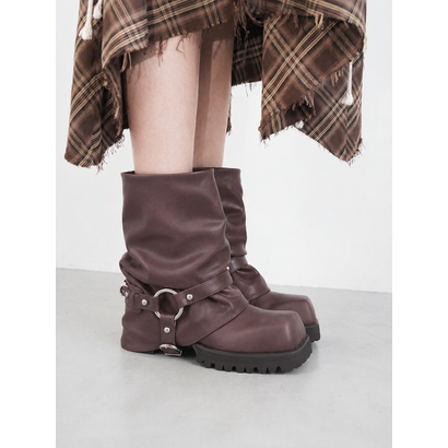 MAKOTO HARNESS BOOTS （Brown）｜詳細画像