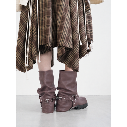 MAKOTO HARNESS BOOTS （Brown）｜詳細画像
