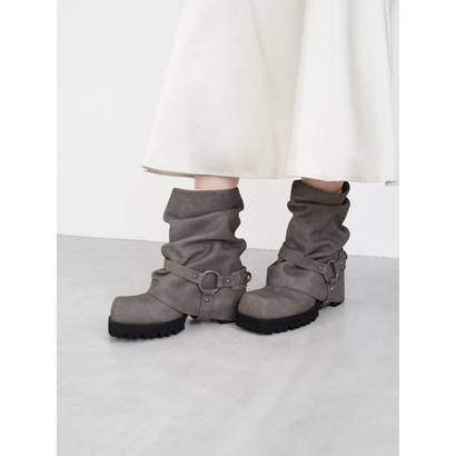 MAKOTO HARNESS BOOTS （Gray）｜詳細画像