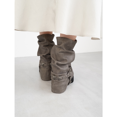 MAKOTO HARNESS BOOTS （Gray）｜詳細画像