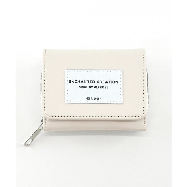 三つ折り財布 ミニ財布 シンプル シード （アイボリー）
