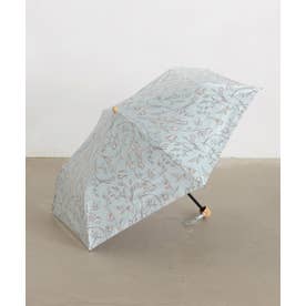 日傘 レディース傘 折りたたみ 折り畳み 折り畳み傘 晴雨兼用 遮光 遮熱 99.9％ UV 雨傘 コンパクト 花柄 おしゃれ 上品 大人 （サックス）