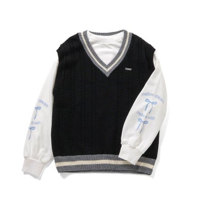 アルジー algy ベスト＆トレーナーセット （サックス）｜詳細画像