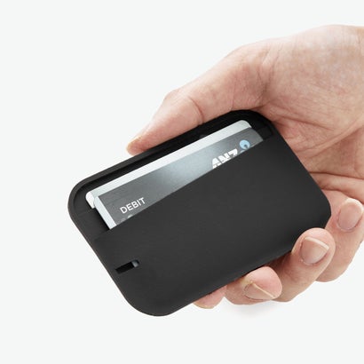 IDケース メンズ レディース カードホルダー ブランド カード IDカード 防水 マグネット バックル クイックリリース 取り外し 着脱 クリップ シンプル HUB CARDHOLDER 4111 （BLACK）｜詳細画像