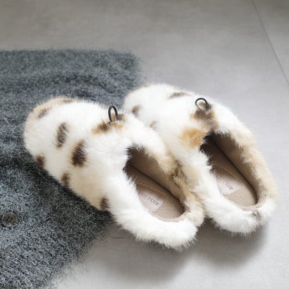[アミアミ] AmiAmi ボアスリッパ 冬用サンダル サボ レディース KK2018 （モカ）｜詳細画像