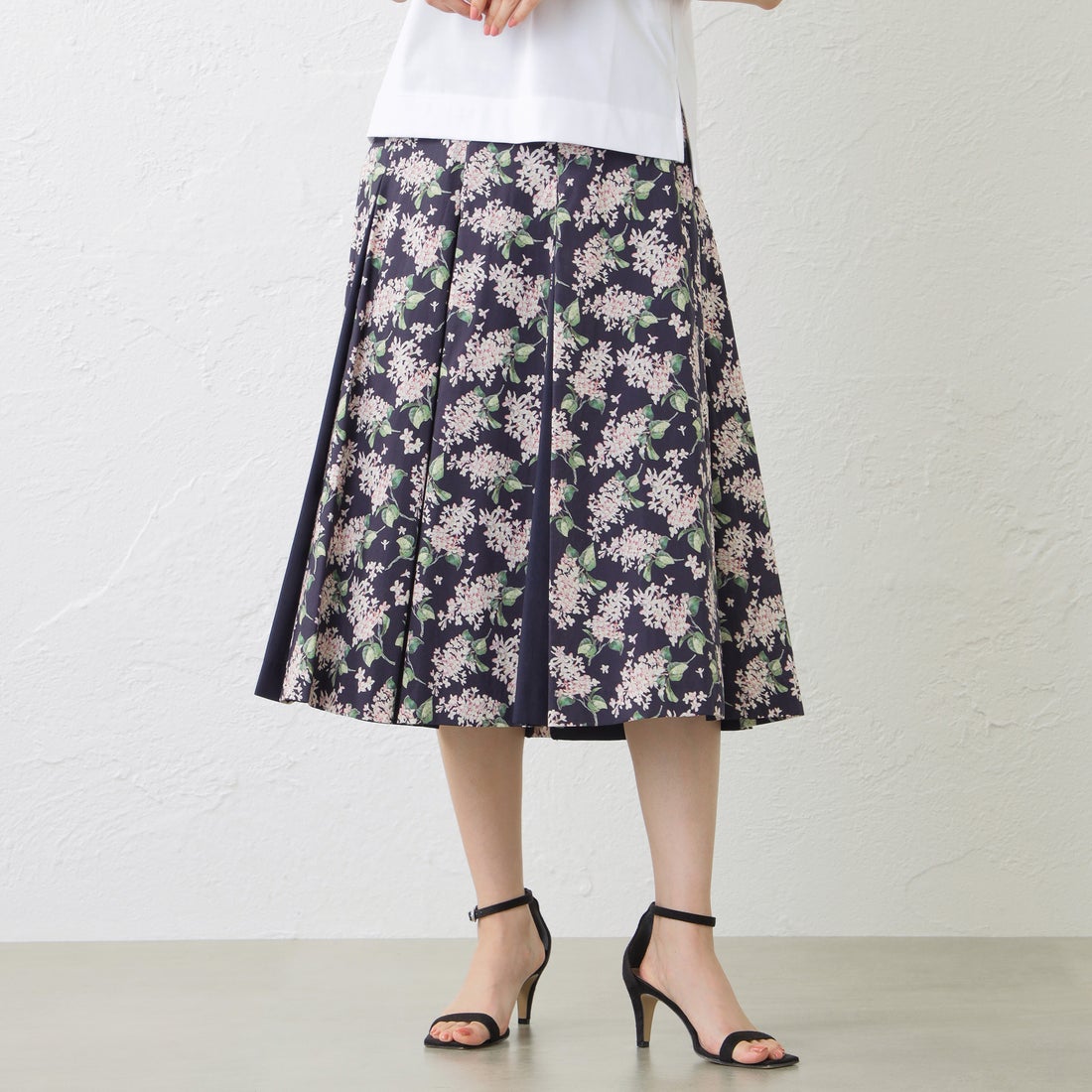 アマカ AMACA 【予約販売】【LIBERTY】Archive Lilac スカート