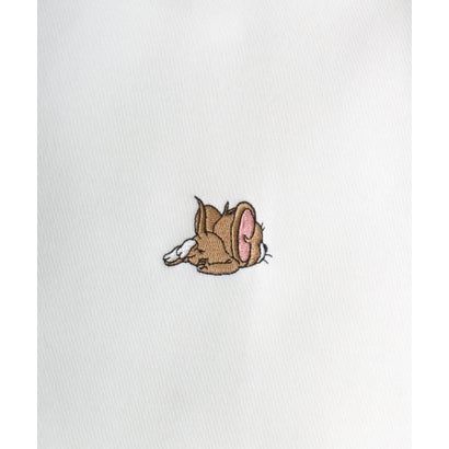 2026AW Tom and Jerry/トムとジェリー 別注 オーバーサイズ ワンポイント サガラ刺繍 スウェットトレーナー レディース メンズ （ブラック系その他5）｜詳細画像