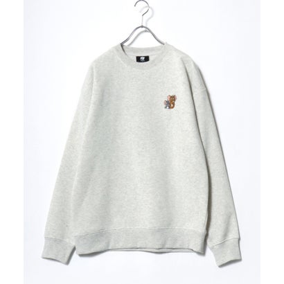 2026AW Tom and Jerry/トムとジェリー 別注 オーバーサイズ ワンポイント サガラ刺繍 スウェットトレーナー レディース メンズ （グレー系その他3）｜詳細画像