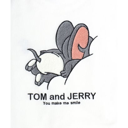 2026AW Tom and Jerry/トムとジェリー 別注 オーバーサイズ ワンポイント サガラ刺繍 スウェットトレーナー レディース メンズ （グレー系その他）｜詳細画像