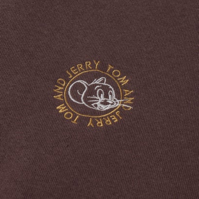 TOM＆JERRY 身頃 部分 裏シャギー フロント 立体 刺繍 トレーナー スウェット レディース   秋 冬 春 防寒 （グレー）｜詳細画像