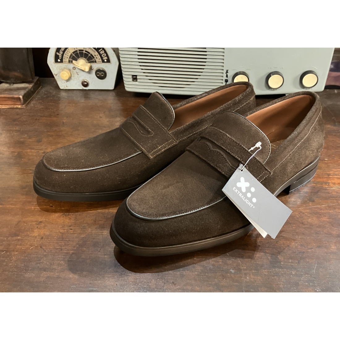 XL_EXTRALIGHTソール【SARTOR】 コインローファー（チョコ）AMBUR 