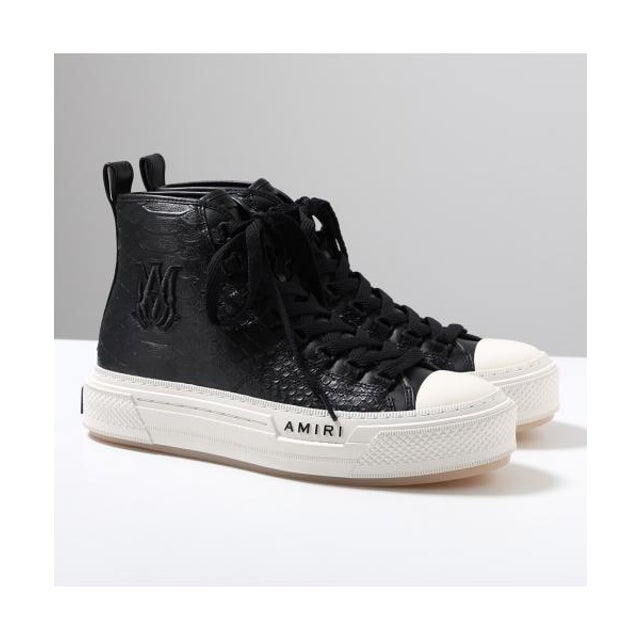 スニーカー PYTHON MA COURT HI AM426SN009 （0002/BLACK/ブラック）