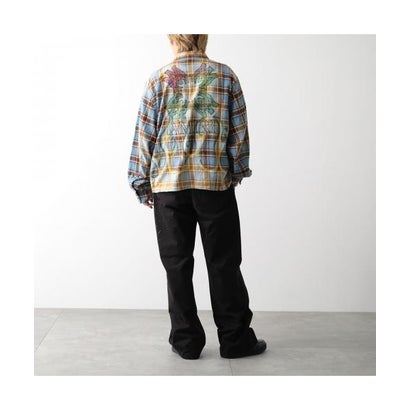 アミリ AMIRI AMIRI シャツ MA QUAD BLEACHED FLANNEL AMTOSH1187 （420/Blue/ブルー他）｜詳細画像