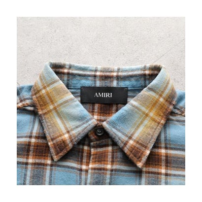 アミリ AMIRI AMIRI シャツ MA QUAD BLEACHED FLANNEL AMTOSH1187 （420/Blue/ブルー他）｜詳細画像