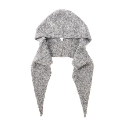 【マルチ機能】フードマフラー （グレー）｜詳細画像