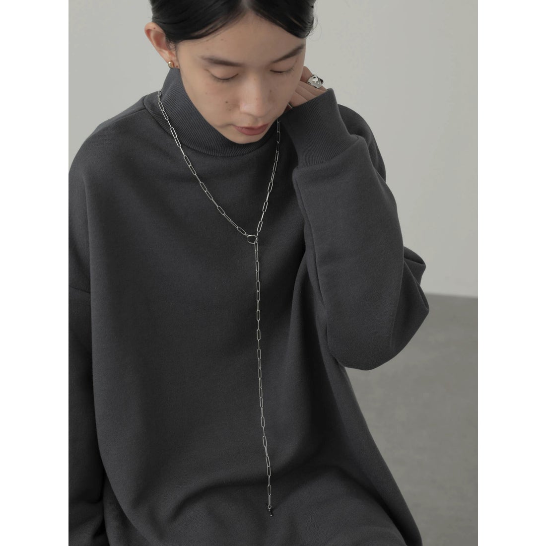 アメリカンホリック AMERICAN HOLIC スクエアチェーンロングネックレス 