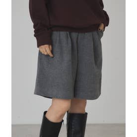 ツィードハーフパンツ （チャコールグレー）