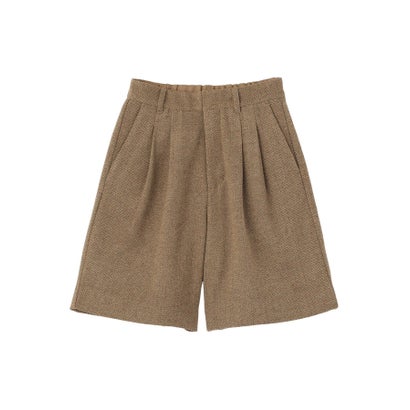 ツィードハーフパンツ （キャメル）｜詳細画像